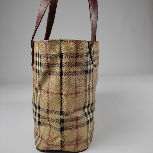 SALE authentic Burberry haymarket Nova check tote - Picture 3 of 8